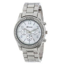 Load image into Gallery viewer, Lovesky 2018 New Fashion Faux Chronograph Plated Classic Geneva Quartz Ladies Watch Women Crystals Wristwatches Relogio Feminino