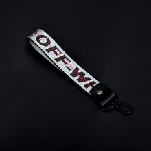 Load image into Gallery viewer, Off White Keychain Women Ribbon Phone Case Wallet Bag Key Chain 8colors Key Ring Llaveros Mujer Chaveiro 2019